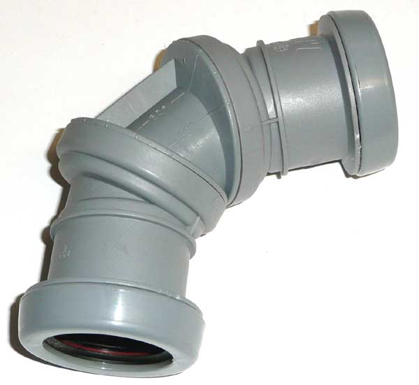 Universal Abflussrohr - Bogen 100 mm I / I