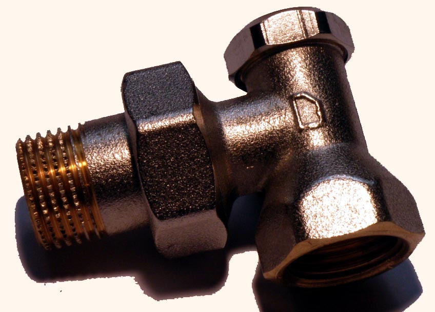 Heizk&ouml;rper - Verschraubung 3/8" Eck, absperrbar