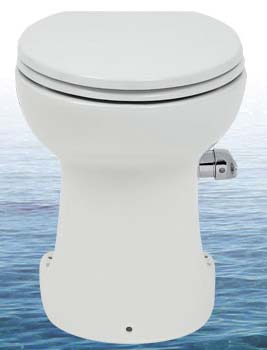 Kpl. Keramik-Toilette mit Bidet Sanimarin 35 Bidet, weiss, mit integrierter Kleinhebeanlage sowie Wassersp&uuml;lung und gesteuerter Pumpe, f&uuml;r Garten, ...