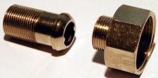 Reduzier-Bausatz 1 1/4" x 3/4" vernickelt, mit Verlngerungstlle