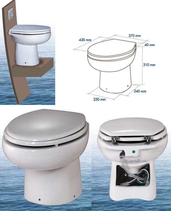 Kpl Keramik WC Sanimarin 31 weiss mit integrierter Kpl Keramik WC Sanimarin 31 weiss mit integrierter